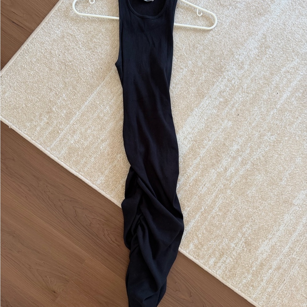 Black Ribbed Dress